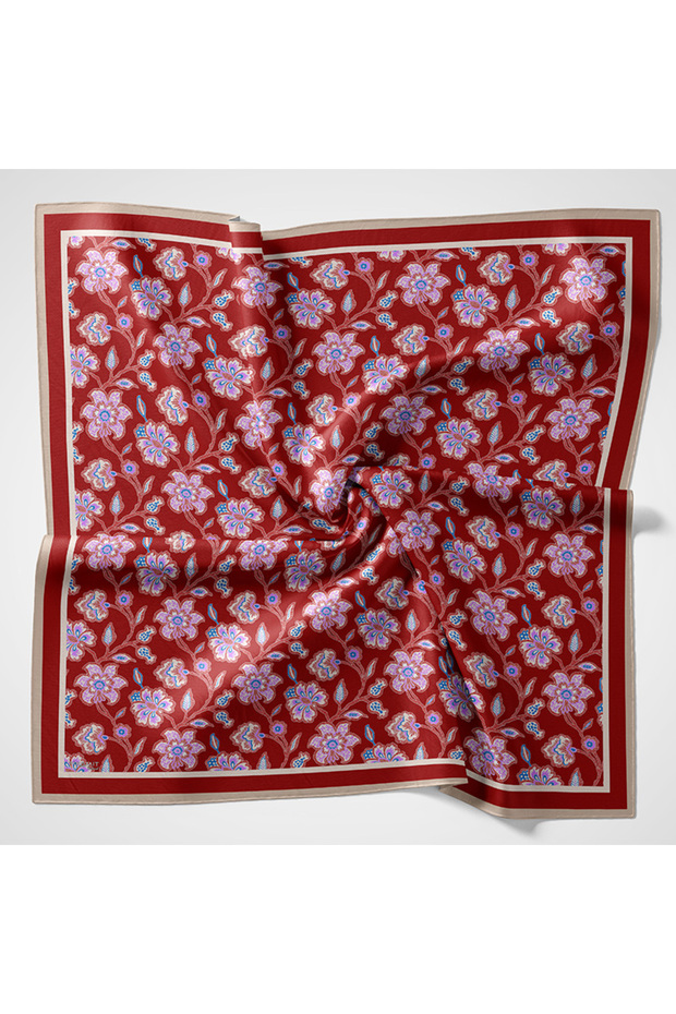 Natural Patterned Scarf - 1