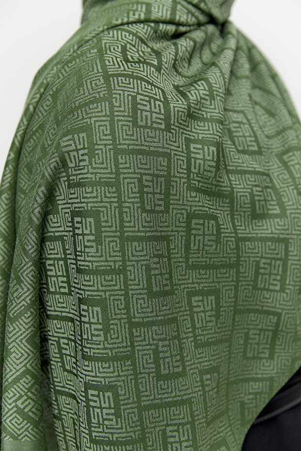 Logolu Lyocell Şal - 3