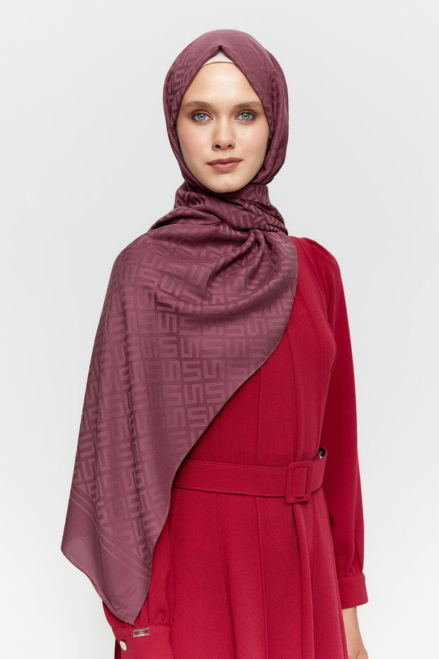 Logolu Lyocell Şal - 1