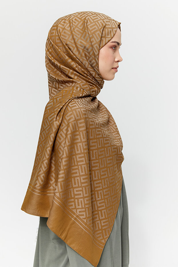 Logolu Lyocell Şal - 4