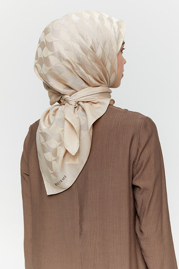 Oval Figürlü Eşarp - 5