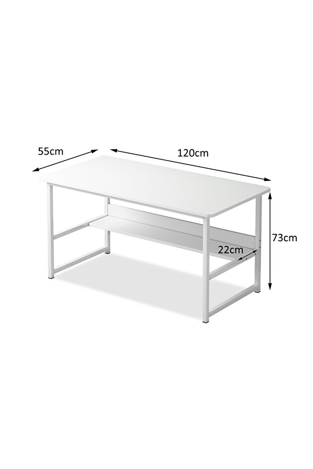 Study desk with storage space, suitable for home office & workstation writing desk,computer table - 3