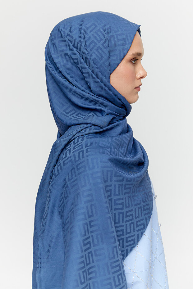 Logolu Lyocell Şal - 4