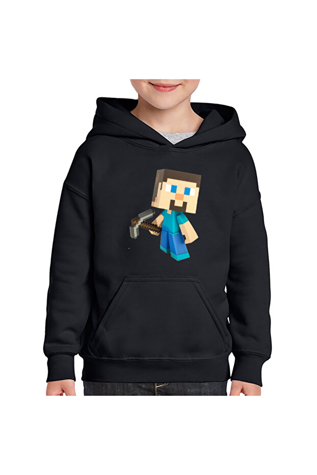 Hanorac copii Steve Pickaxe Minecraft - 1