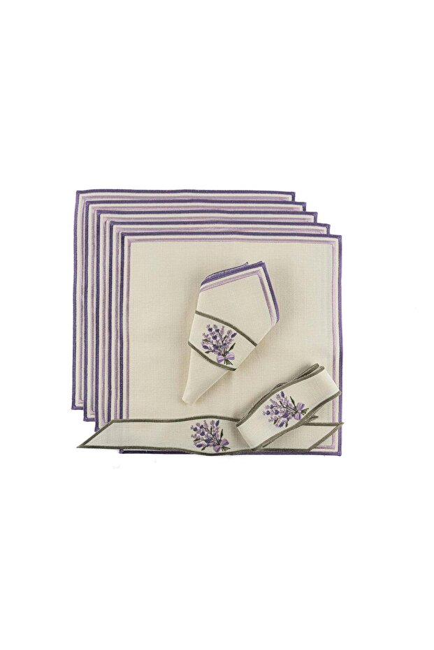 Violet 6-Piece Napkin 6-Piece Napkin Holder