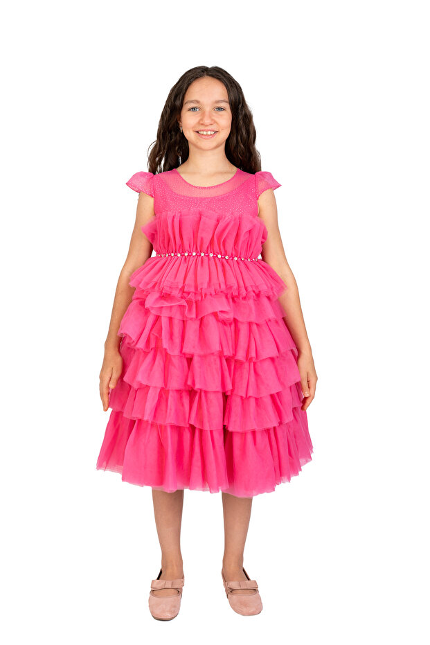 Magdalena Hot Pink short Party Dress - VIP collection