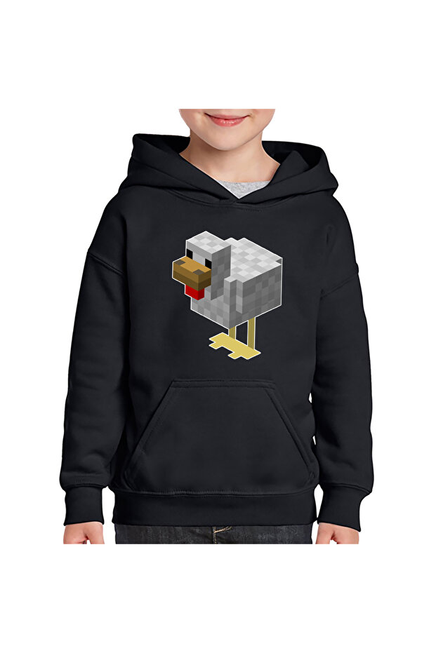 Детски суитшърт с пиле Minecraft