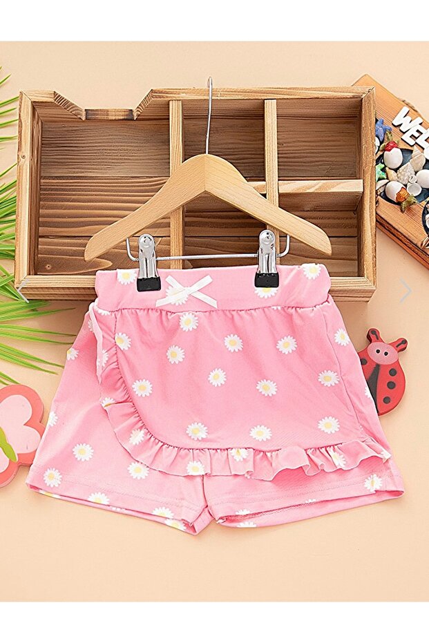 Girl's Milan Fabric Printed Shorts Skirt