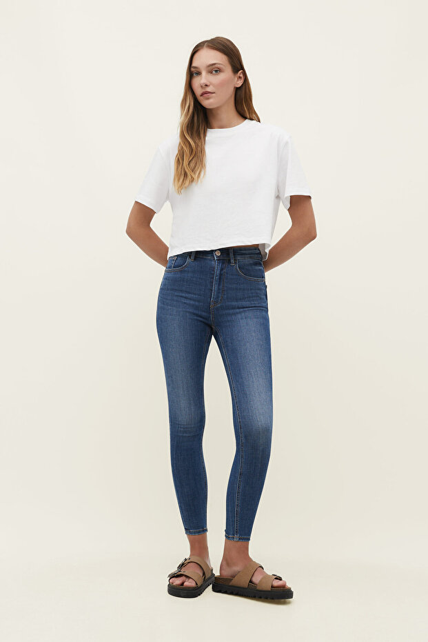 Normal bel skinny jean - 1
