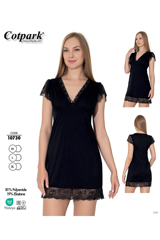 Women's Lace Detailed Nightgown 10730