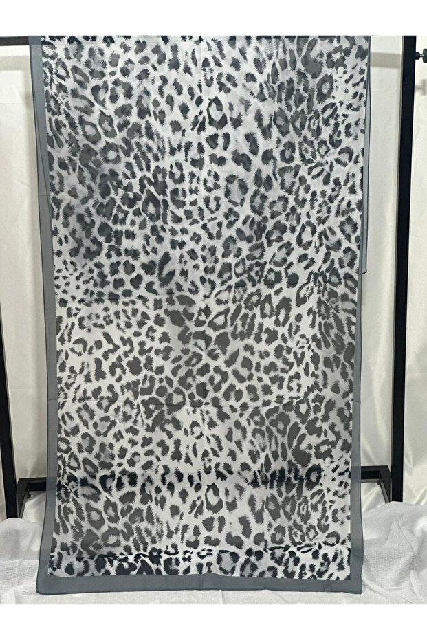 Leopard Pattern Cotton Poly Shal - 2