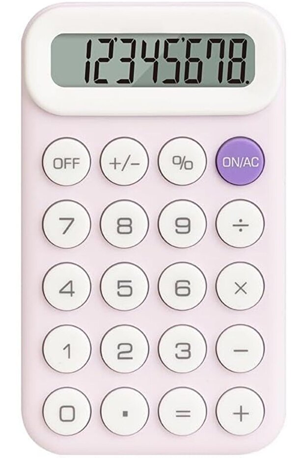 TE10 Portable Calculator – Compact 12-Digit Display (PURPLE)