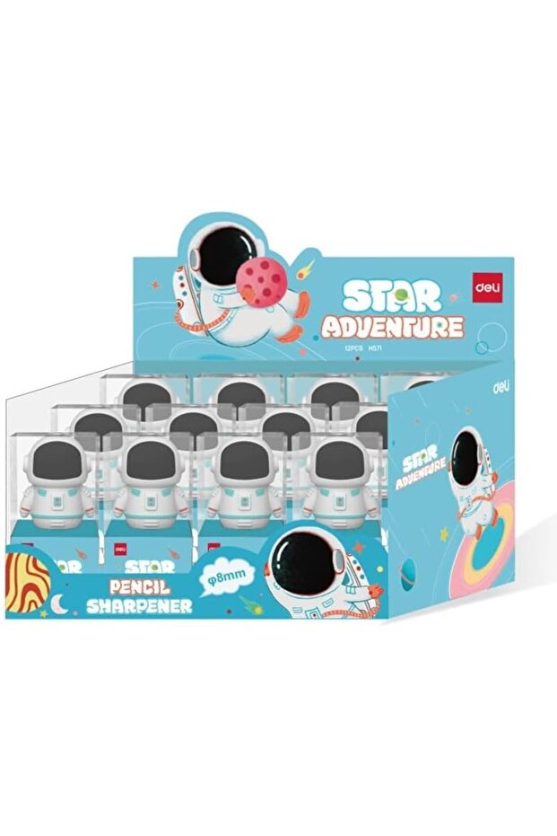 EH571 – Astronaut Pencil Sharpener (φ6.9–8mm) – White