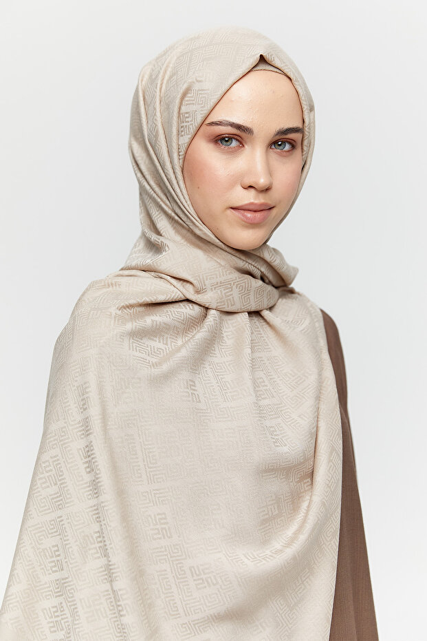 Logolu Lyocell Şal - 2