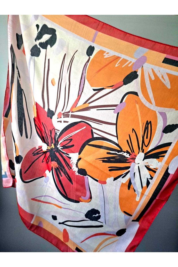 Deluxe Scarf (Italian Stitching) - Red