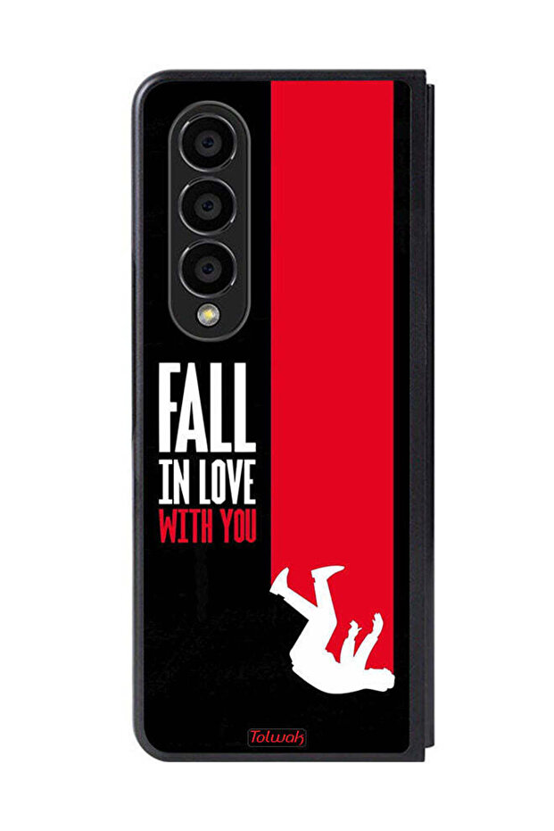 Samsung Galaxy Z Fold 4 Protective Case Cover Fall In Love With You