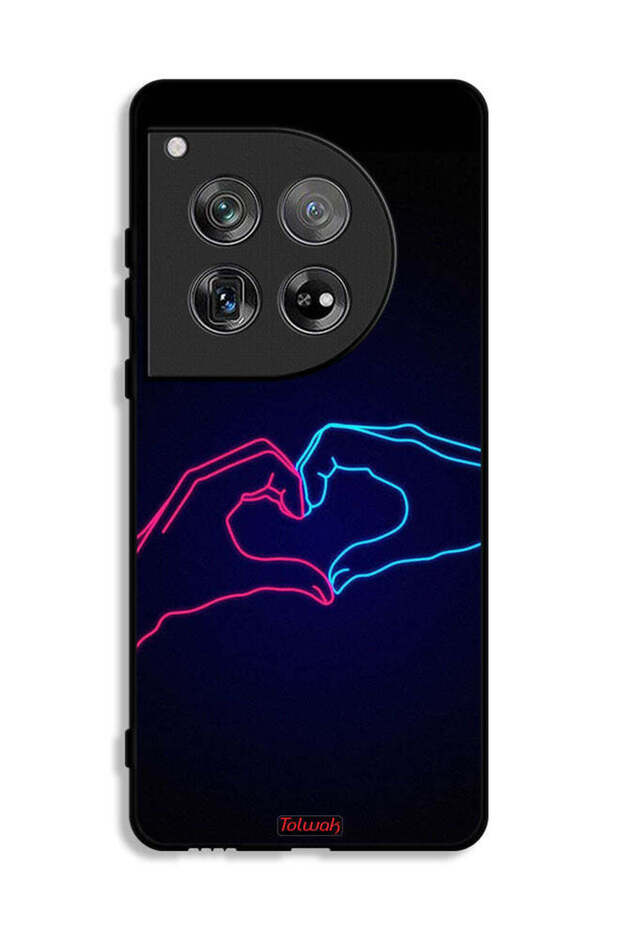 OnePlus 12 Protective Case Cover Touching Hand Making Heart