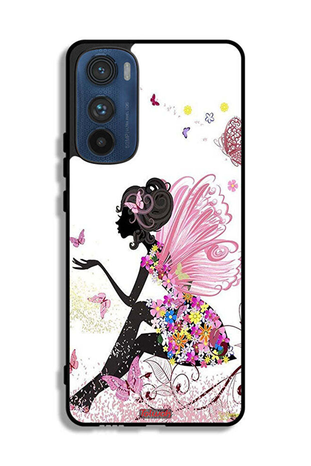 Motorola Edge 30 Protective Case Cover Butterfly Girl Artwork