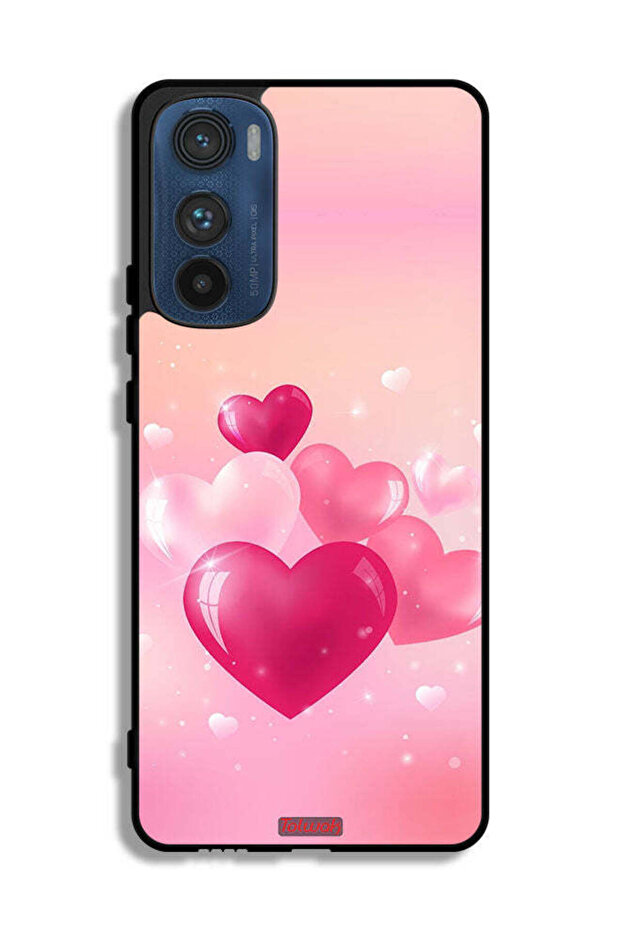 Motorola Edge 30 Protective Case Cover Beautiful Hearts Art