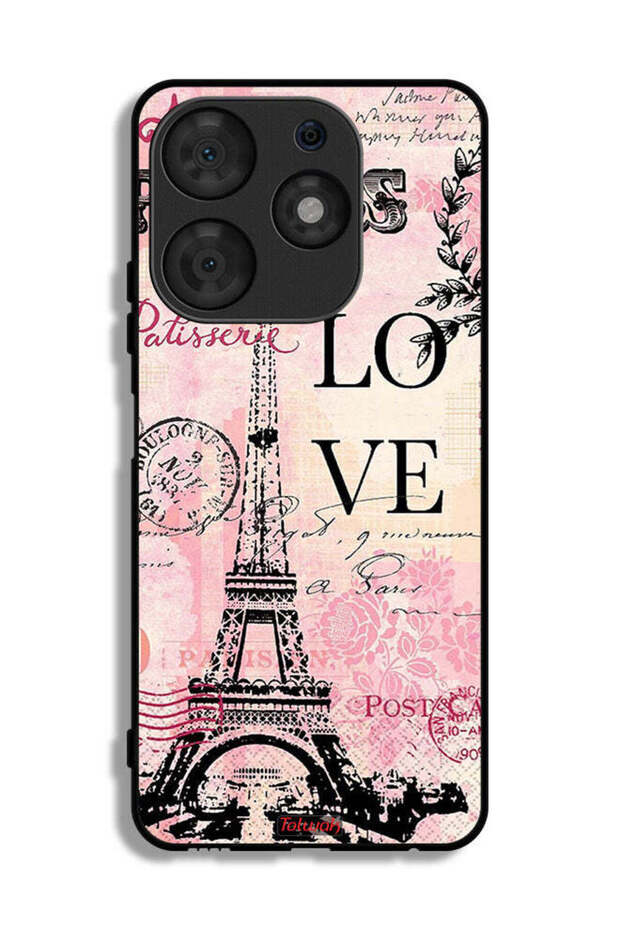 Tecno Spark 10 Pro Protective Case Cover Paris Love
