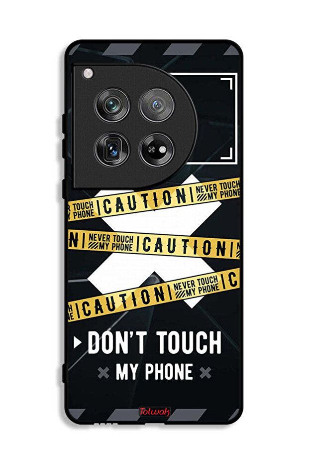 OnePlus 12 Protective Case Cover Caution Never Touch My Phone