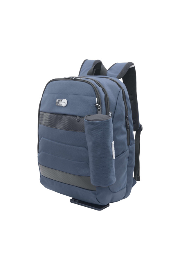 Solid School Backpack with Adjustable Shoulder Straps - 12x21 cms - 2