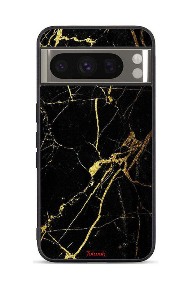 Google Pixel 8 Pro Protective Case Cover Crack Marble