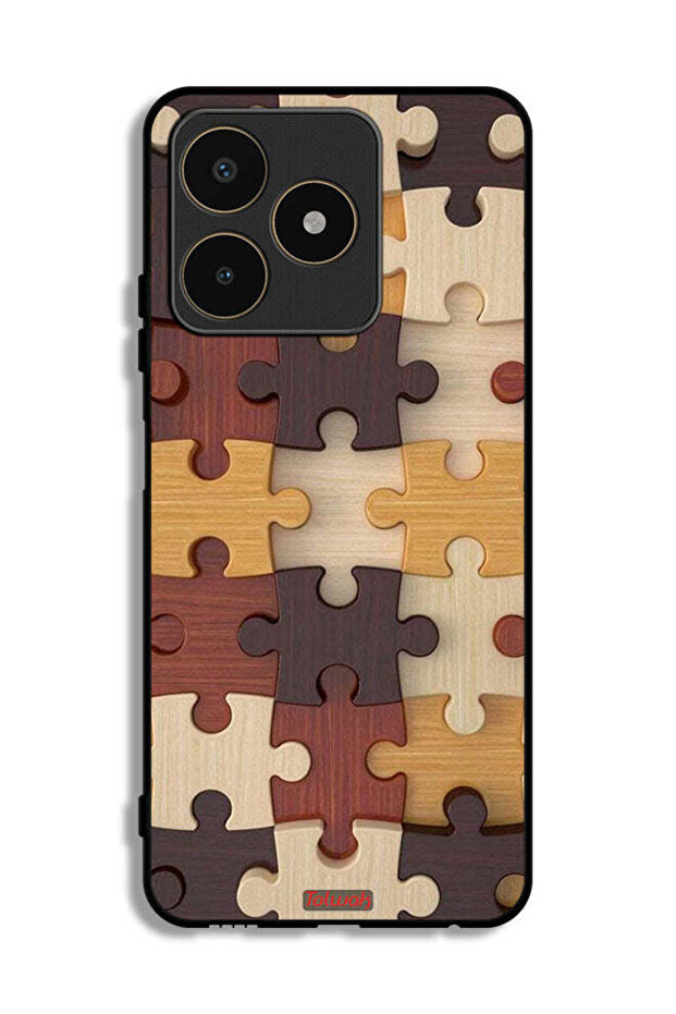 Realme C53 Protective Case Cover Wooden Pattern