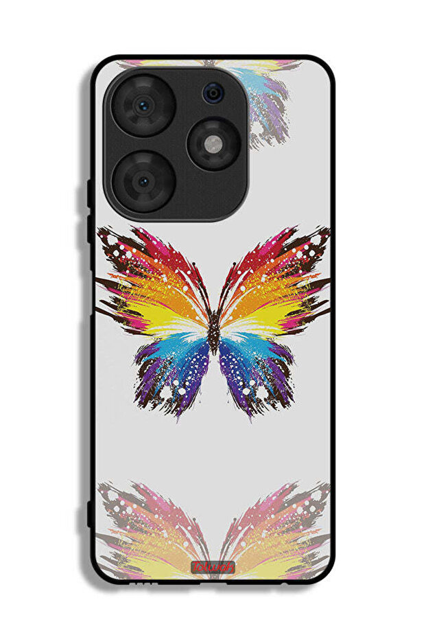 Tecno Spark 10 Pro Protective Case Cover Digital Art Simple Background Minimalism Butterfly
