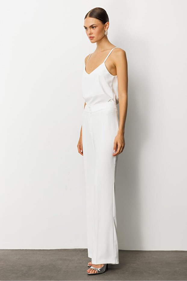 Modailgi Krep Pantolon - 75007 Ekru - 5