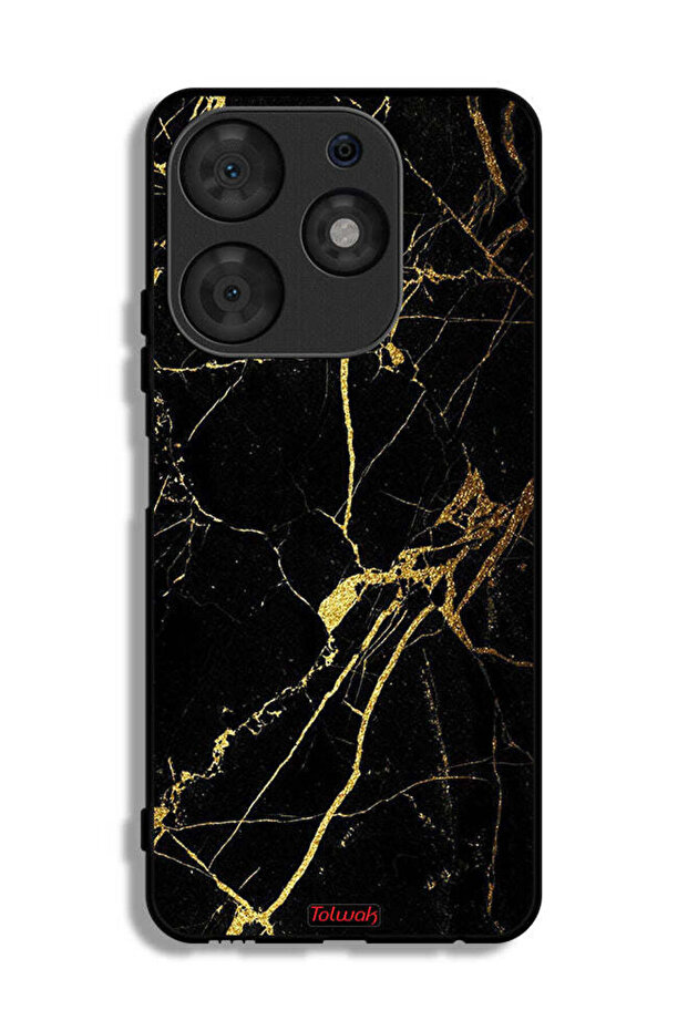 Tecno Spark 10 Pro Protective Case Cover Crack Marble