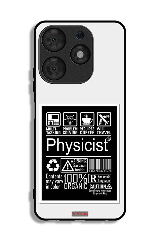 Tecno Spark 10 Pro Protective Case Cover Physicist Sticker