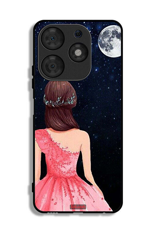 Tecno Spark 10 Pro Protective Case Cover Girl And Moon Art