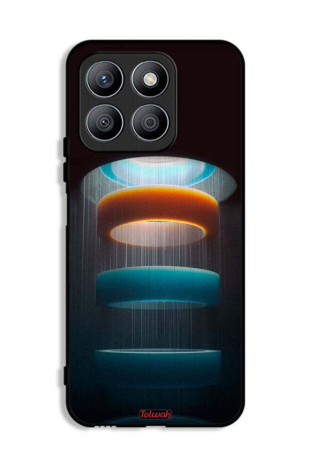Honor X8b Protective Case Cover Rings Art Pattern