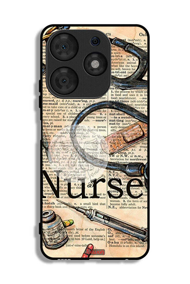 Tecno Spark 10 Pro Protective Case Cover Nurse Vintage Tools