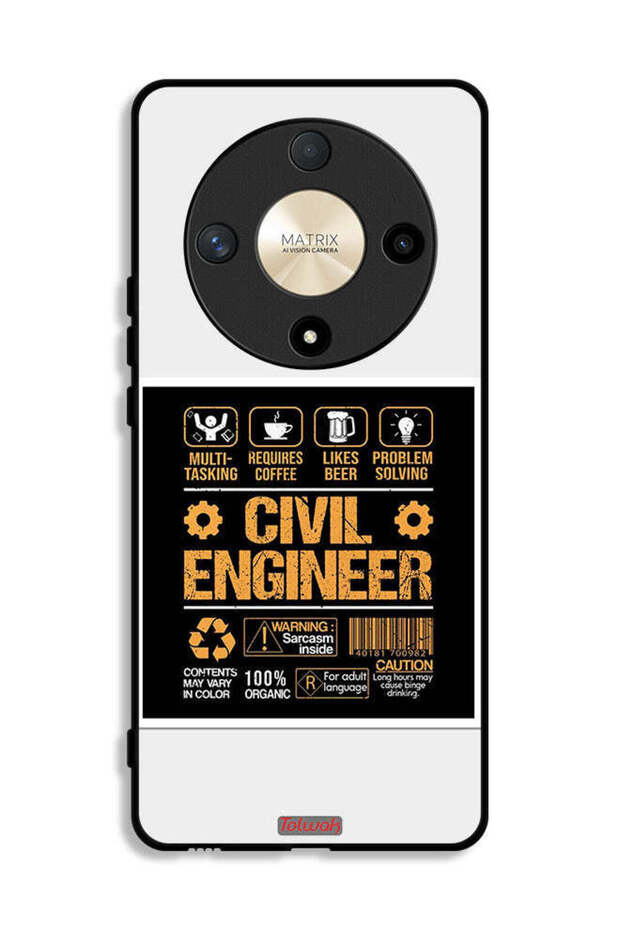Honor X9b Protective Case Cover Civil Engineer Sticker