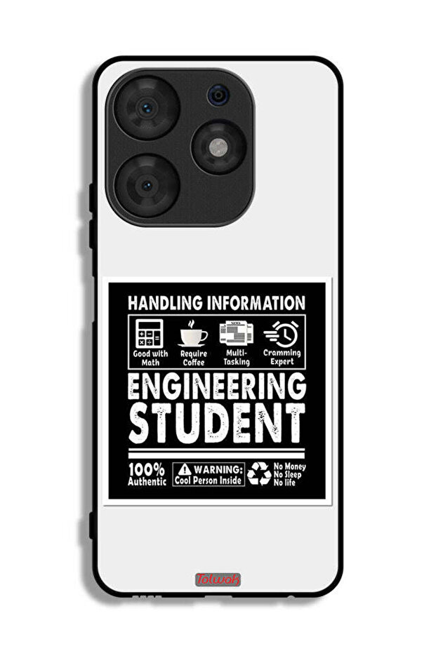 Tecno Spark 10 Pro Protective Case Cover Engineering Student Sticker
