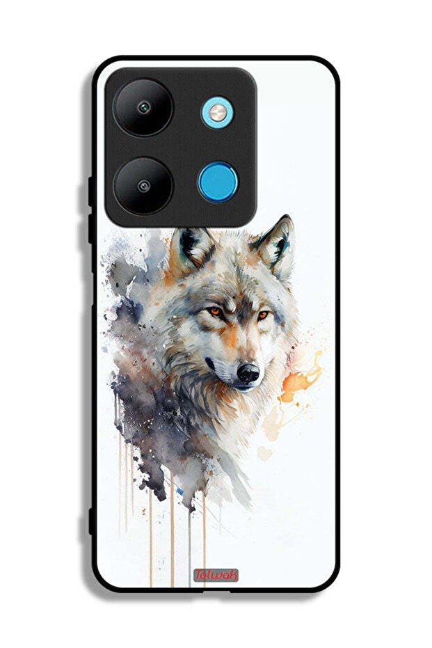 Infinix Smart 7 Protective Case Cover Wolf Abstract Art