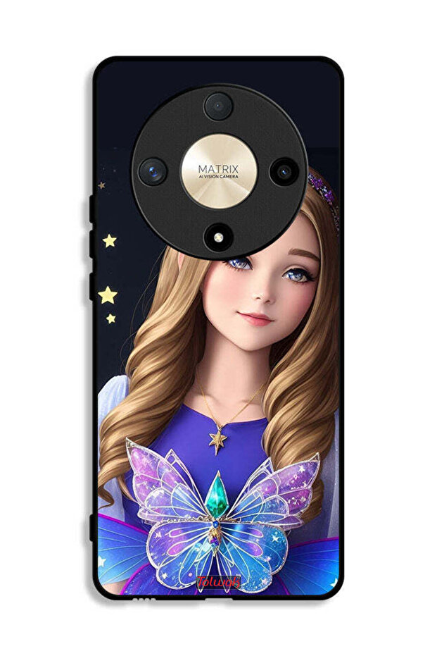 Honor X9b Protective Case Cover Cute Butterfly Girl