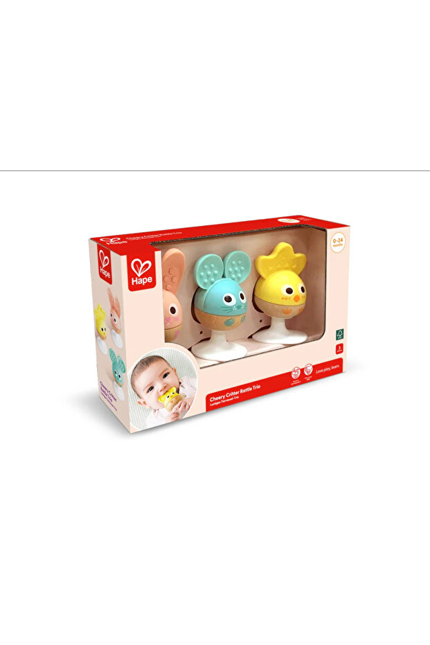 Cheery Critter RattleTrio E0123