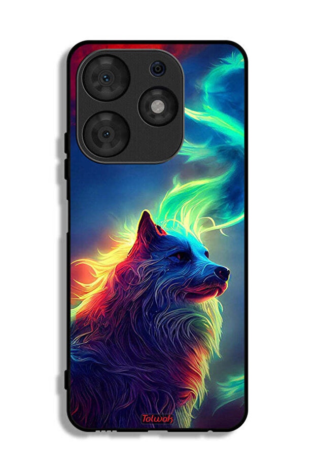 Tecno Spark 10 Pro Protective Case Cover Wolf