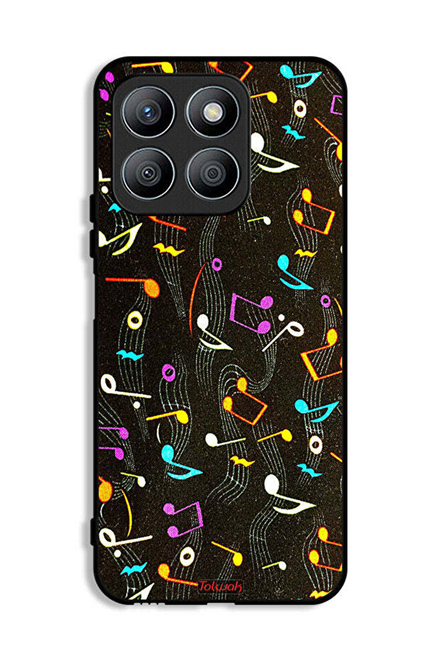Honor X8b Protective Case Cover Music Fabric Pattern