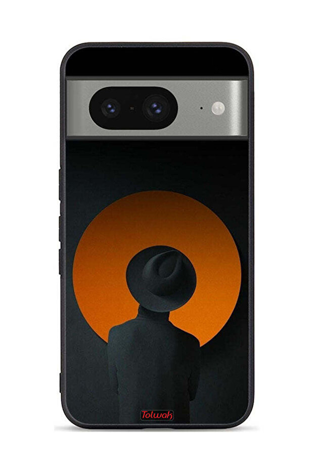 Google Pixel 8 Protective Case Cover Hat Boy Art