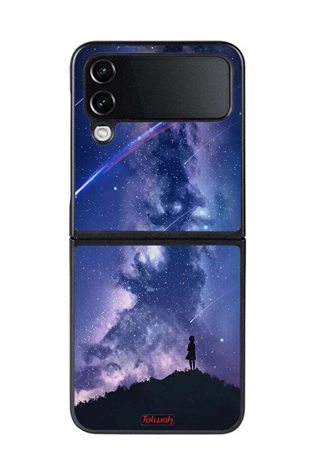Samsung Galaxy Z Flip 4 Protective Case Cover Moving Stars