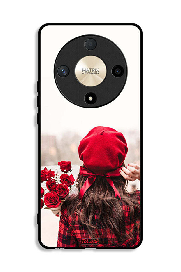 Honor X9b Protective Case Cover Holding Flowers