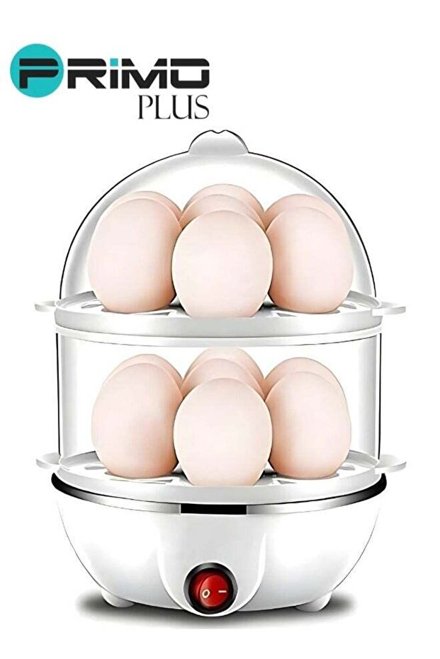 طباخ البيض PRIMO PLUS أبيض/شفاف - 1