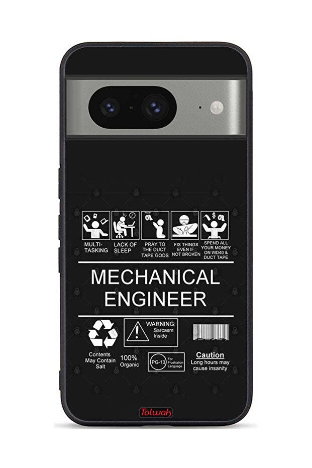 Google Pixel 8 Protective Case Cover Mechanical Engineer Sticker