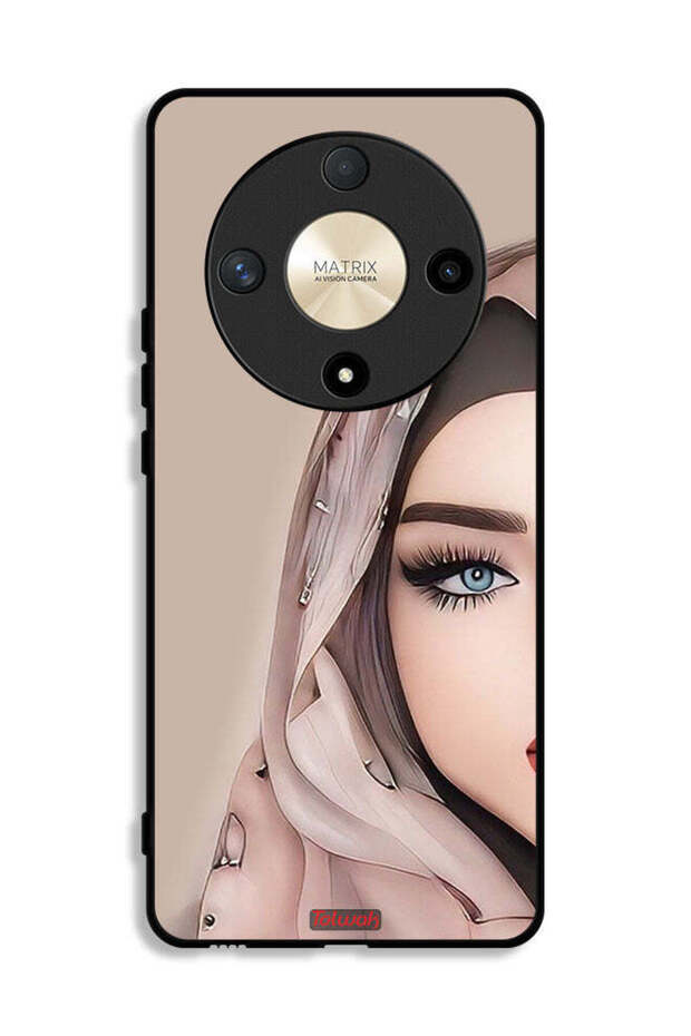 Honor X9b Protective Case Cover Half Face Girl Art