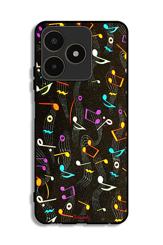 Realme C53 Protective Case Cover Music Fabric Pattern
