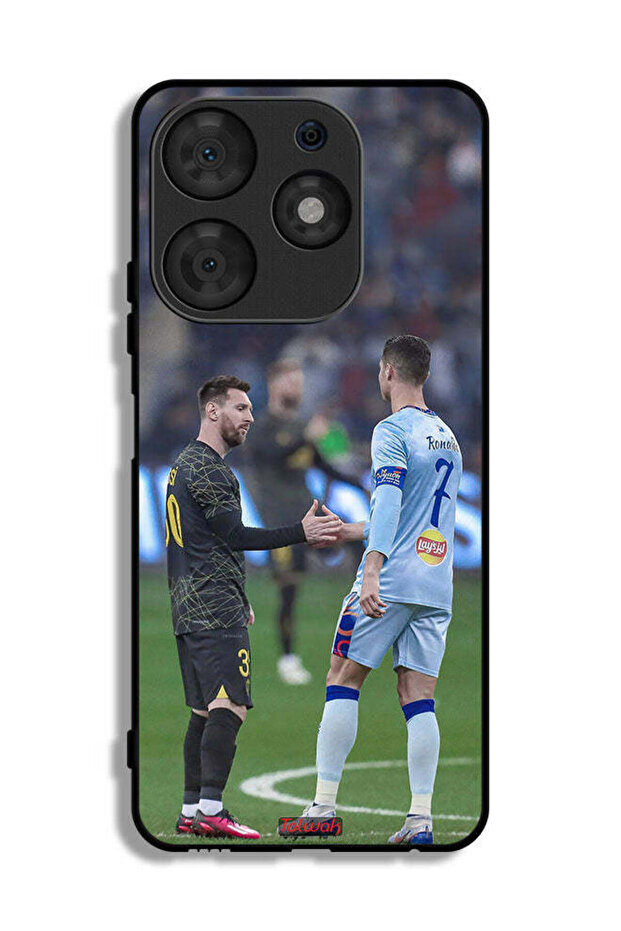 Tecno Spark 10 Pro Protective Case Cover Messi And Ronaldo